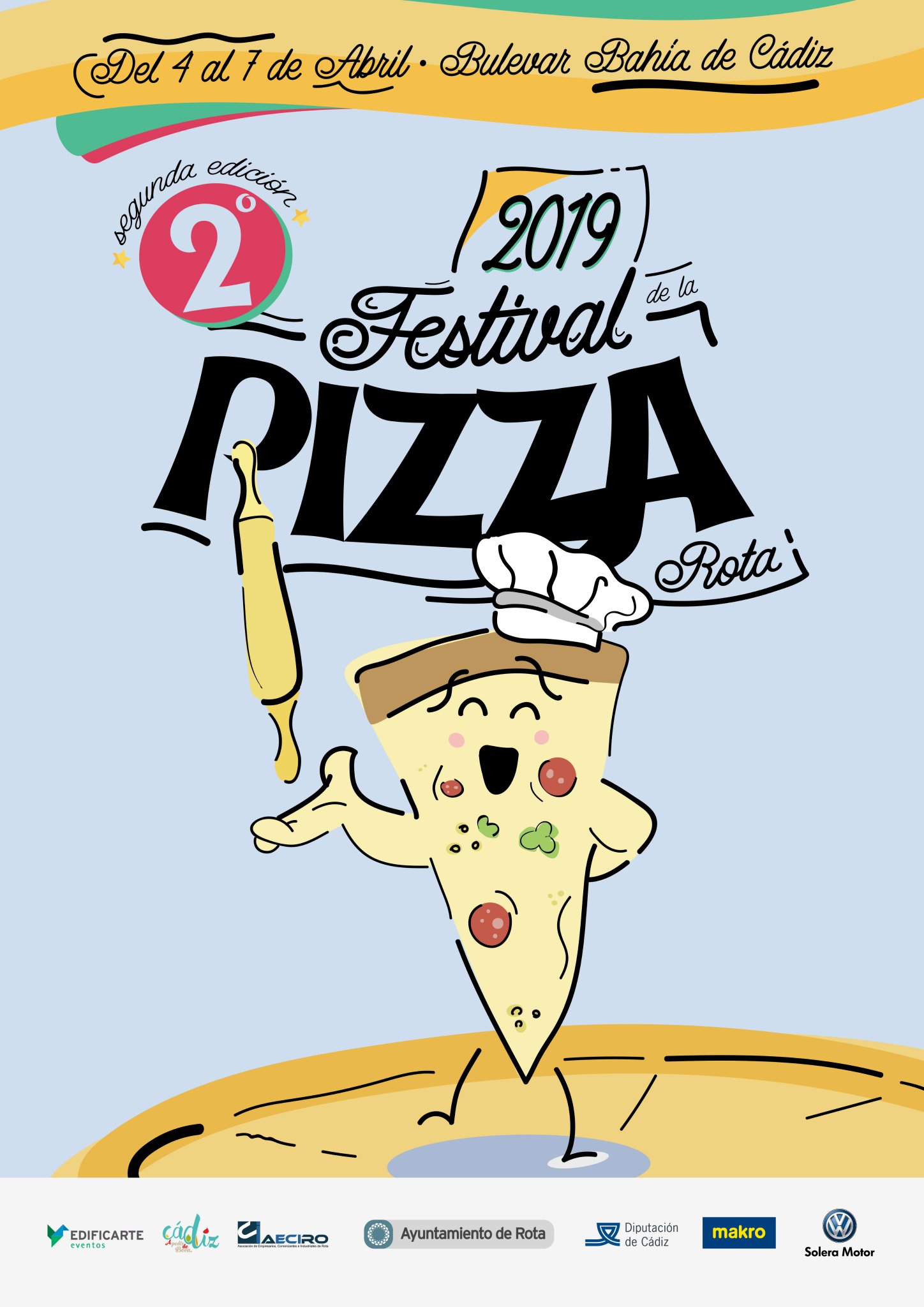 Cartel de la Feria de la Pizza 2019