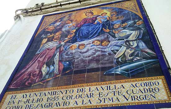 Azulejo desagravio a la Stma. Virgen (inaugurado el 1 de Julio 1955), Rota