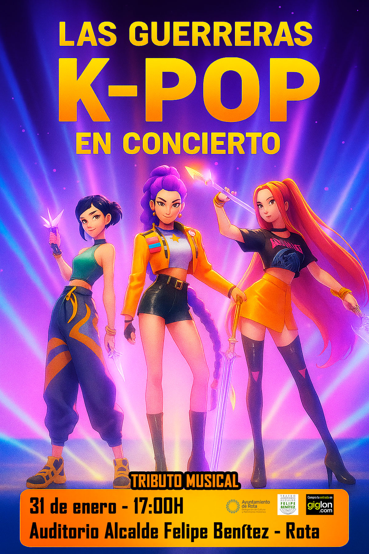 Las guerreras K-pop en concierto
