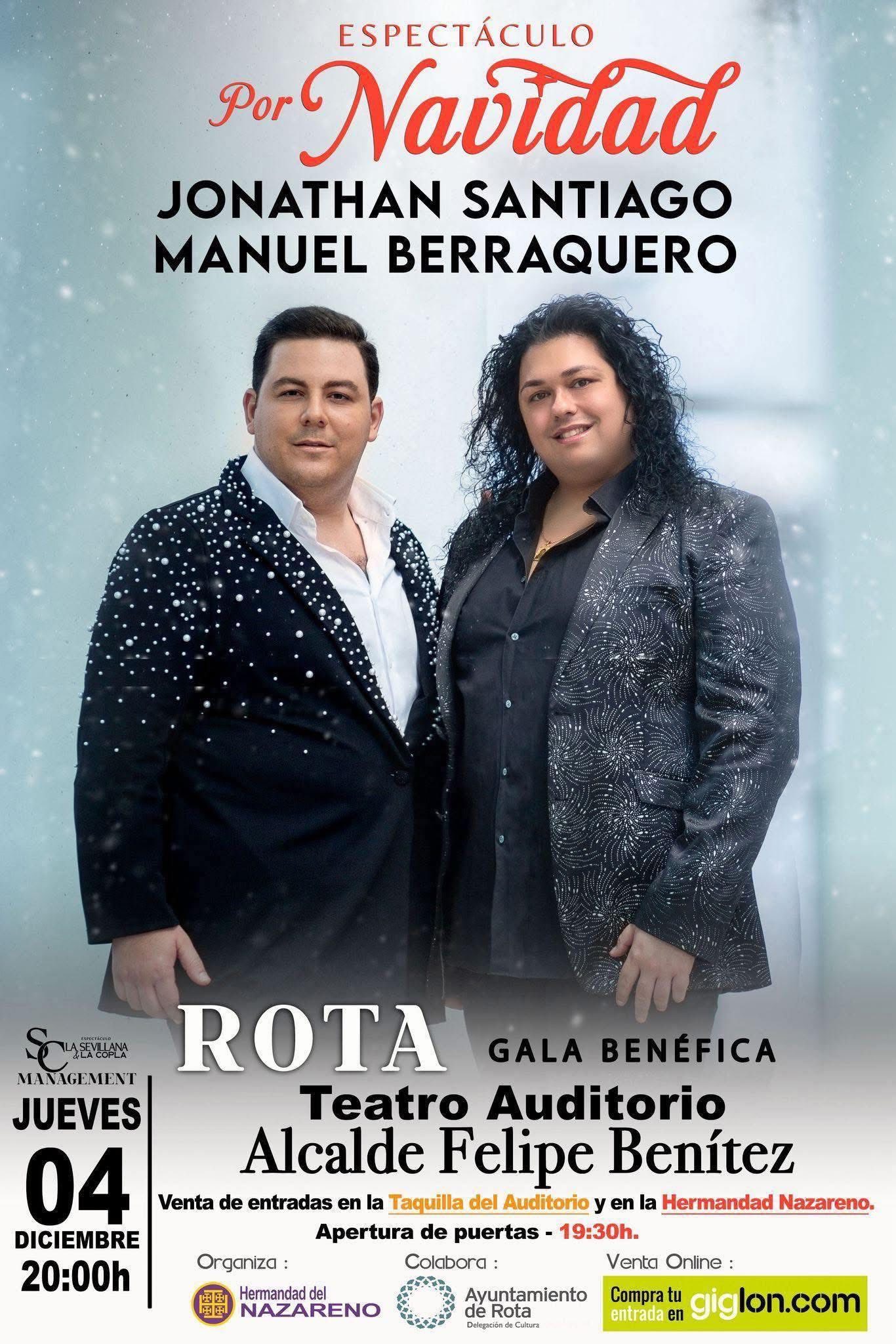 Gala benéfica “Por Navidad”: Jonathan Santiago y Manuel Berr…