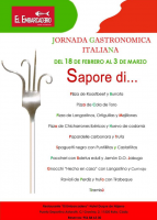 I Jornada Gastronómica Italiana