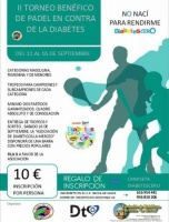 Pádel: II Torneo Benéfico en contra de la Diabetes
