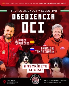 V Torneo Andaluz de Obediencia y IV Prueba Selectiva para el Mundial 2026