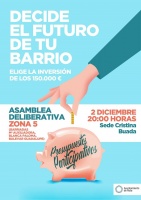 Presupuestos Participativos 2020: Asamblea Barriadas María Auxiliadora, Blanca Paloma y Bulevar Guadalupe